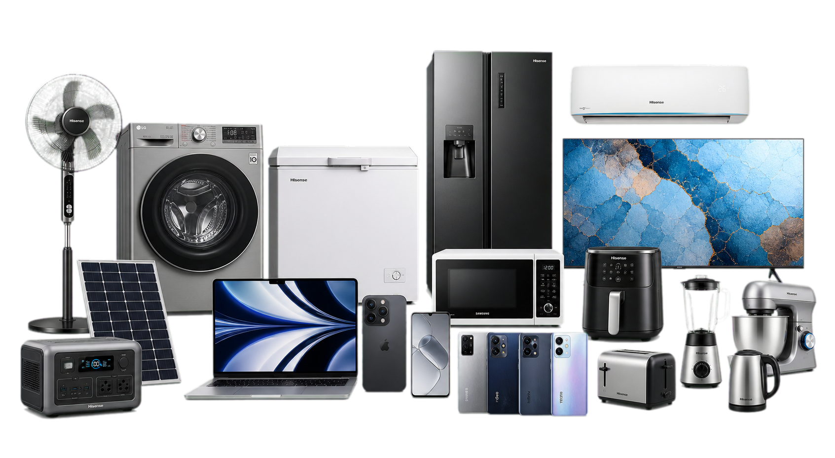 Phones, laptops, cooling, appliances, kitchen gadgets, solar power and business tools from trusted brands